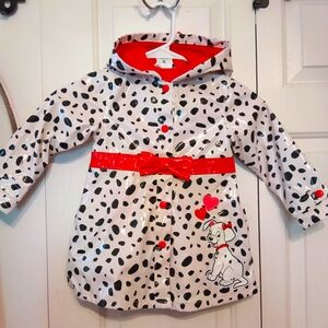 Disney 101 Dalmations rain coat, kids Sz.2, EUC